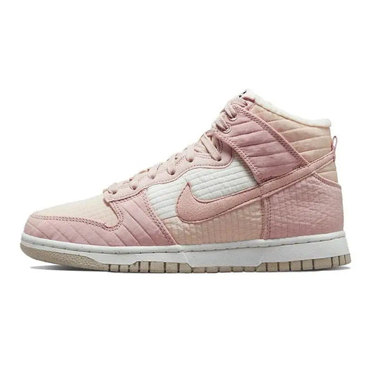 Nike DuNike Dunk High Next Nature Women's Sneakers – Pink Oxford Edition (DN9909-200) with Original Box