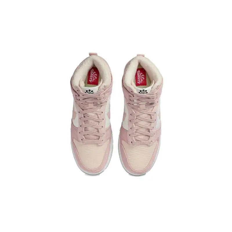 Nike DuNike Dunk High Next Nature Women's Sneakers – Pink Oxford Edition (DN9909-200) with Original Box