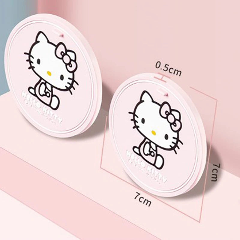 2pcs Sanrio Hello Kitty Car cup Coasters Cartoon Car Decoration Anti Slip Mat Silicone